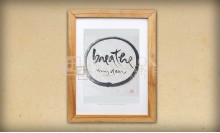 กรอบรูปอักษรจีน-ลายมือท่านติชนัทฮันห์